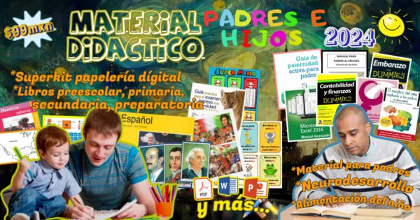 Material didáctico para padres e hijos
